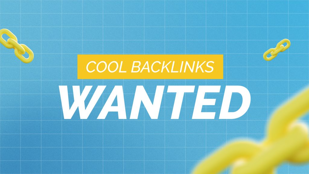Backlinks wanted sign for link building