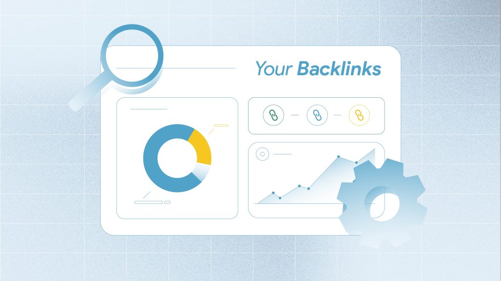 Dashboard that shows how to monitor backlinks as part of your link building strategy.