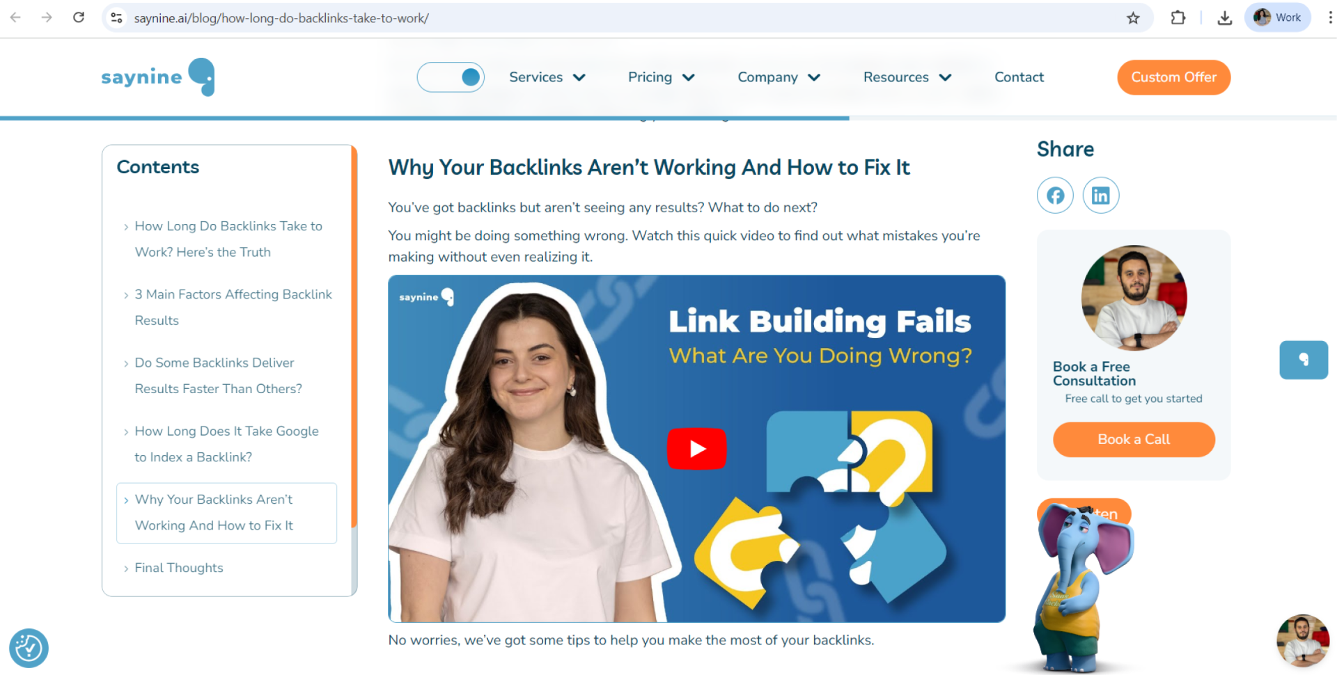 An example of an article including a video.