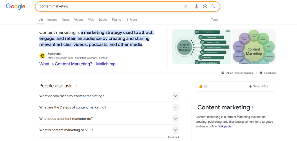 Google search results displaying the 'People also ask' section with related questions