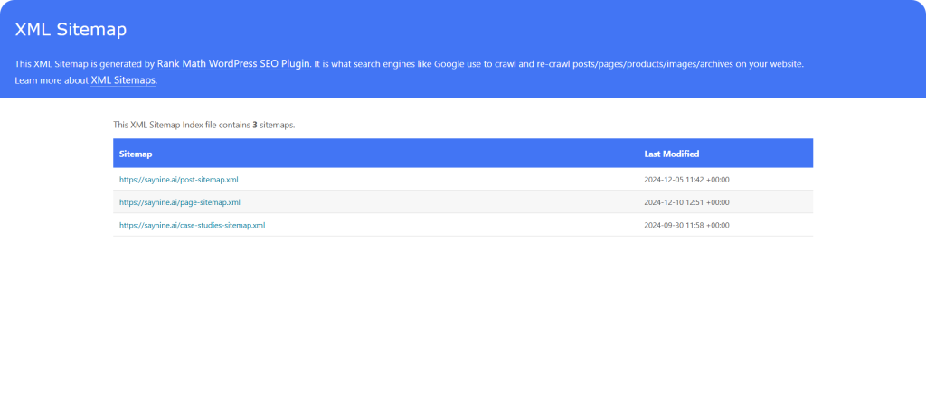 Checking an XML sitemap manually during website audit