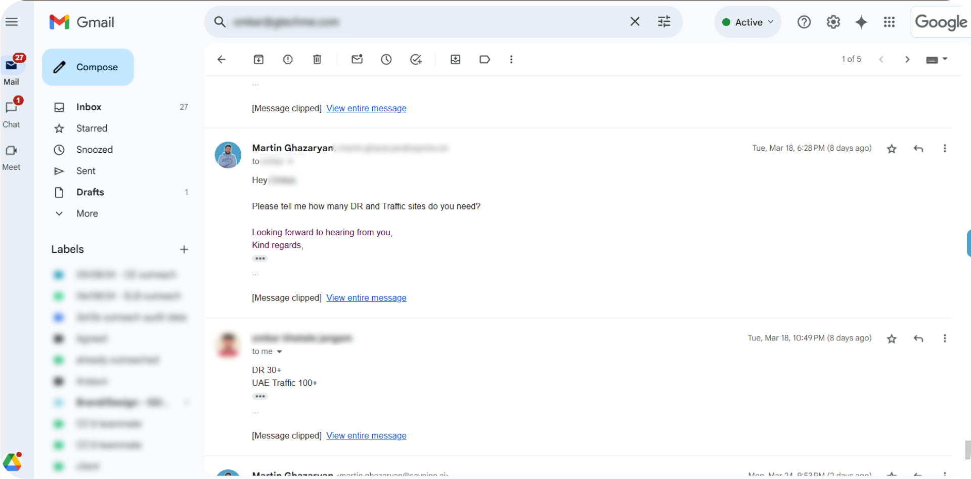 Location-based link request