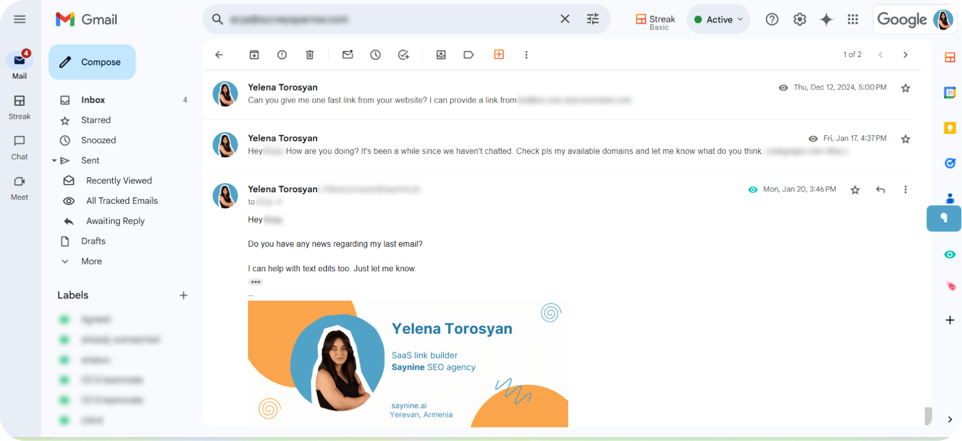 Following up is one of the link building challenges.