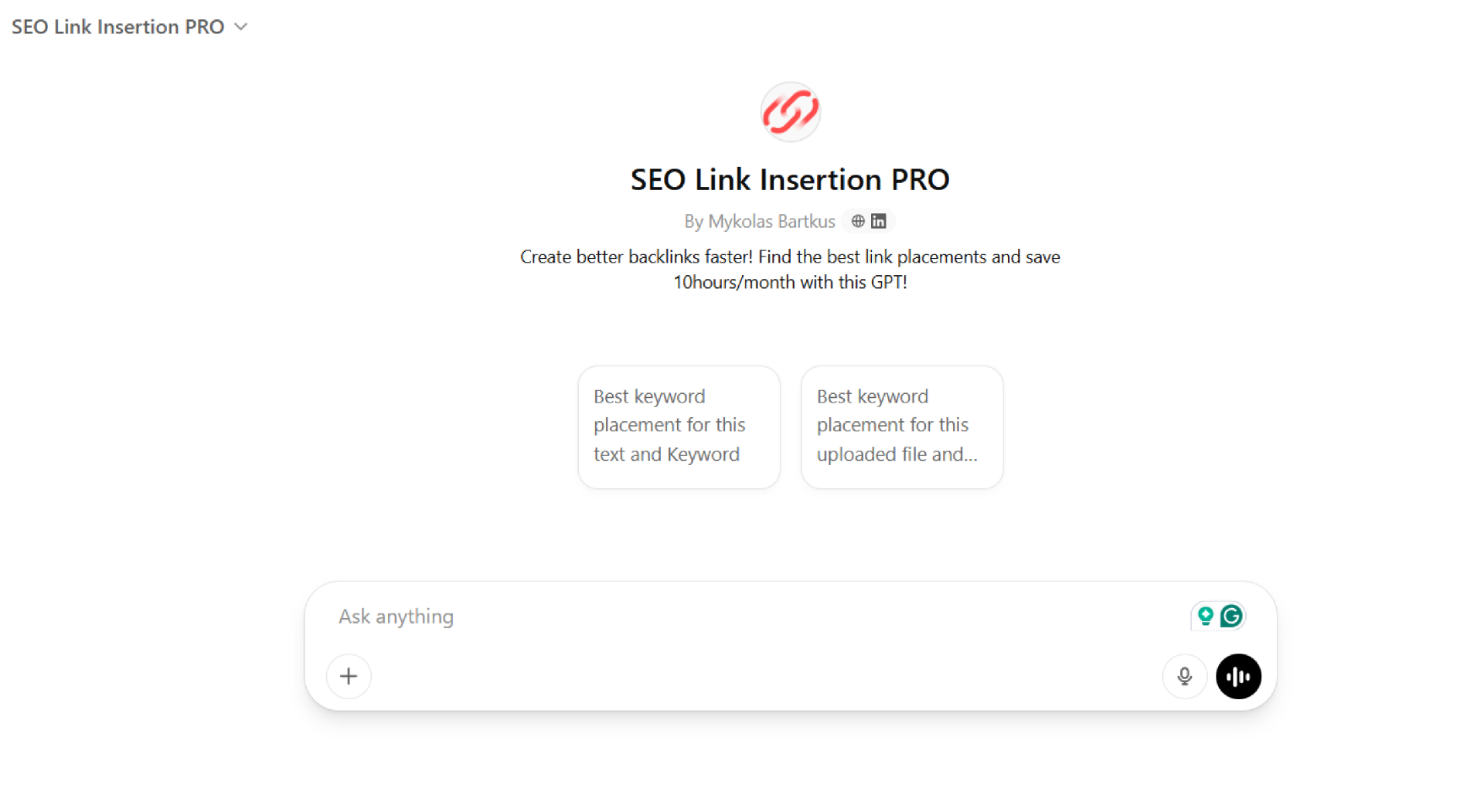 SEO Link Insertion PRO tool