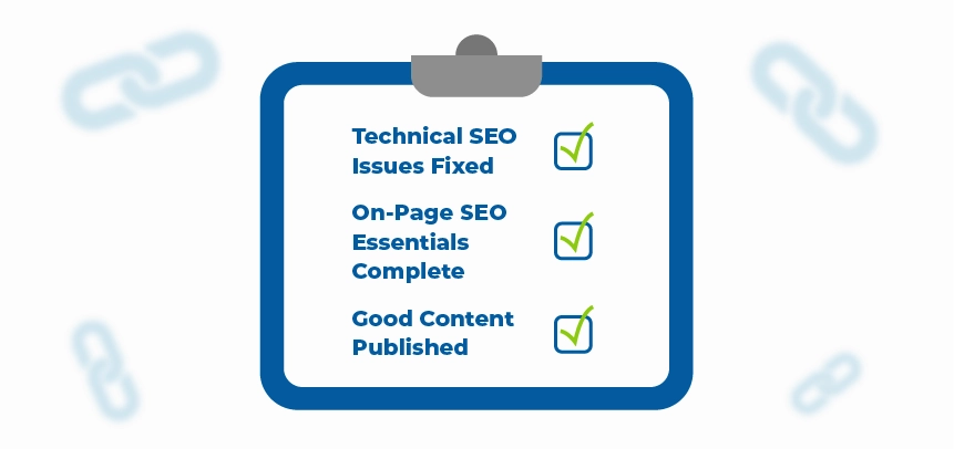 start linkbuilding for your website