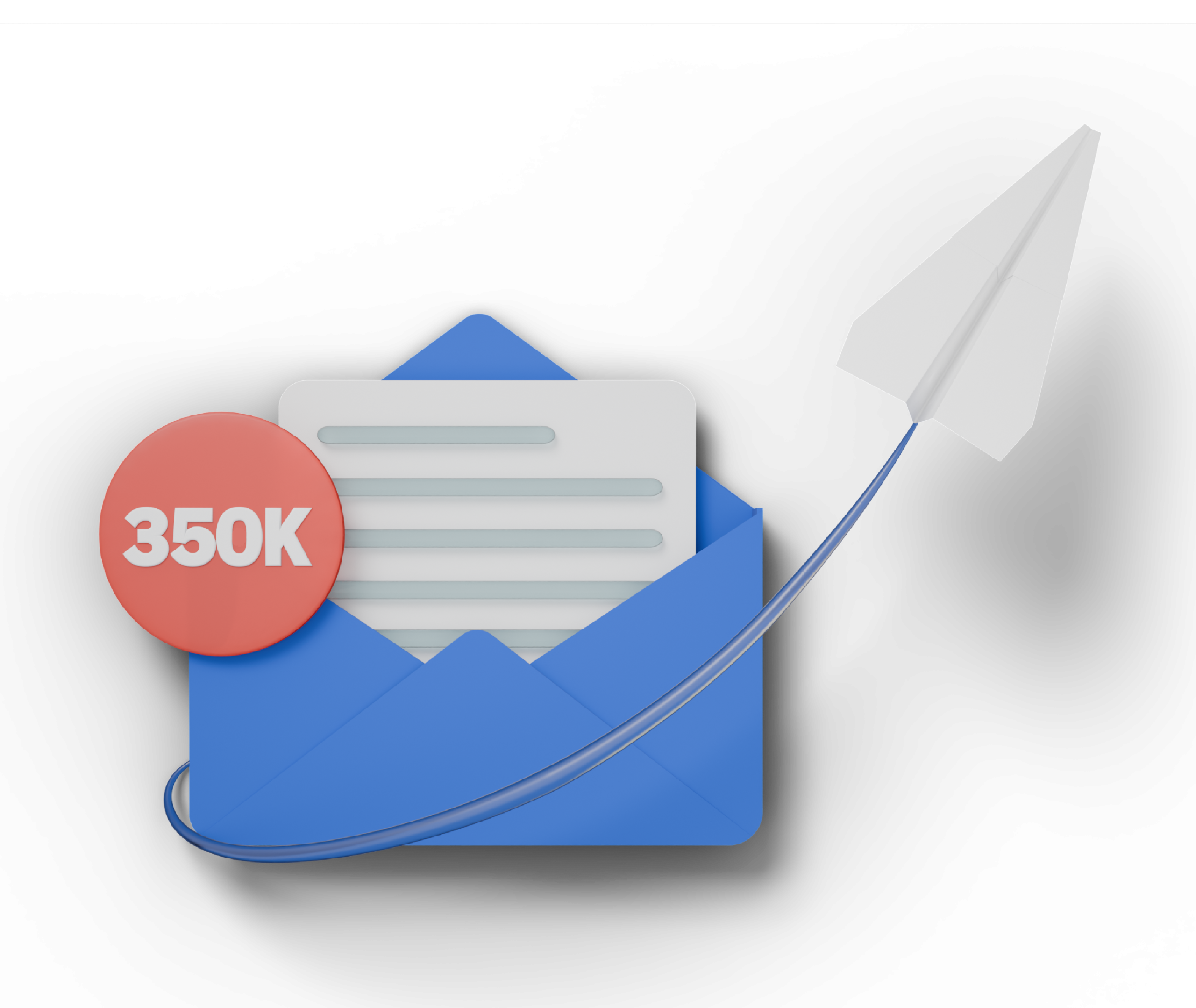 350K emails sent for link building outreach