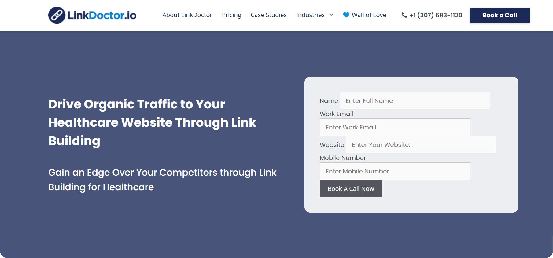 Linkdoctor.io homepage