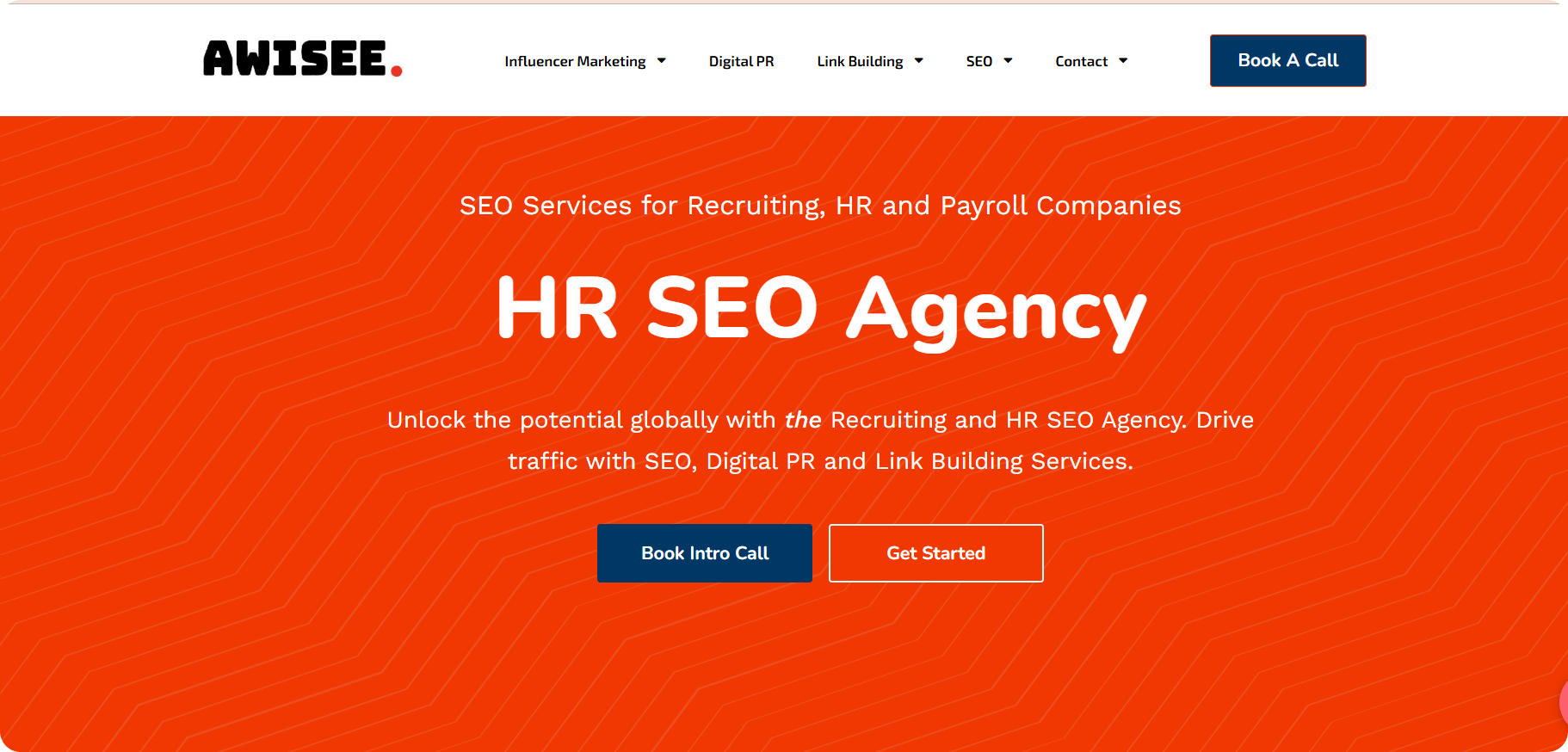 Awisee HR SEO services landing page