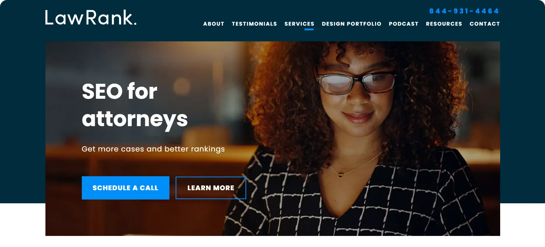 LawRank SEO service page