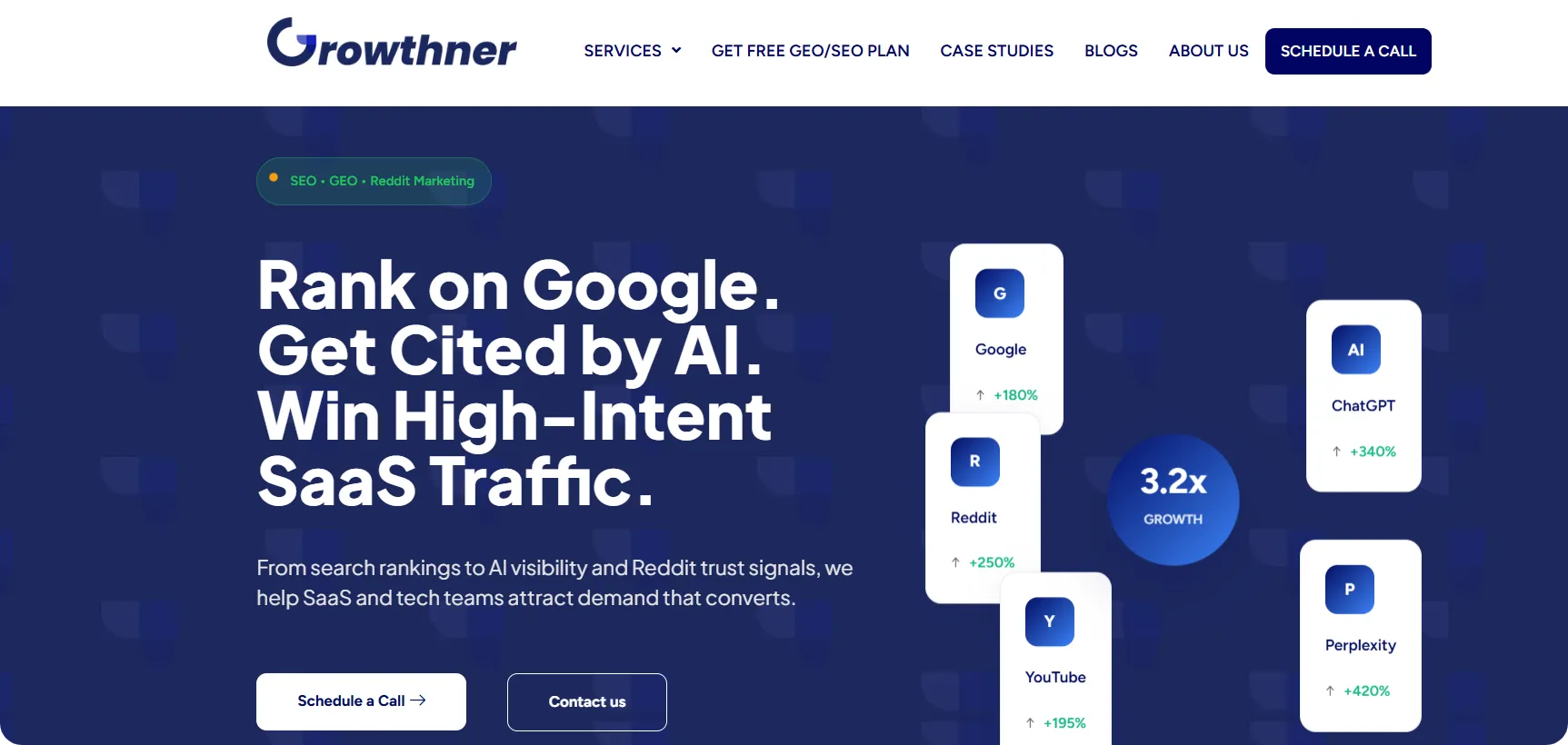 Growthner homepage