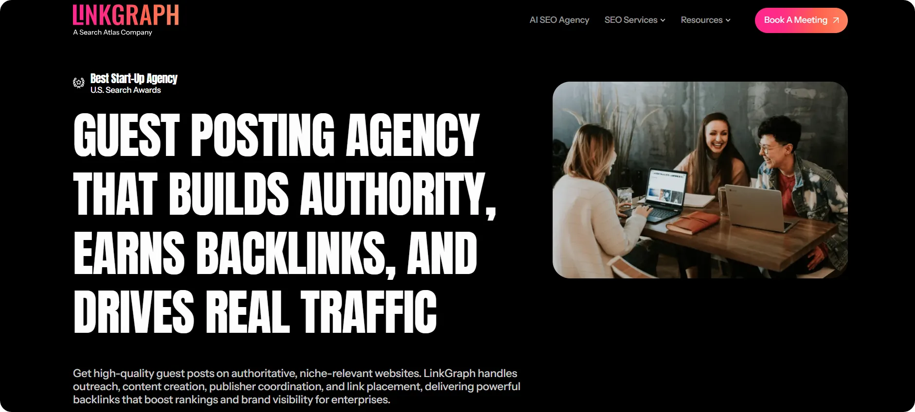 Linkgraph guest posting service page