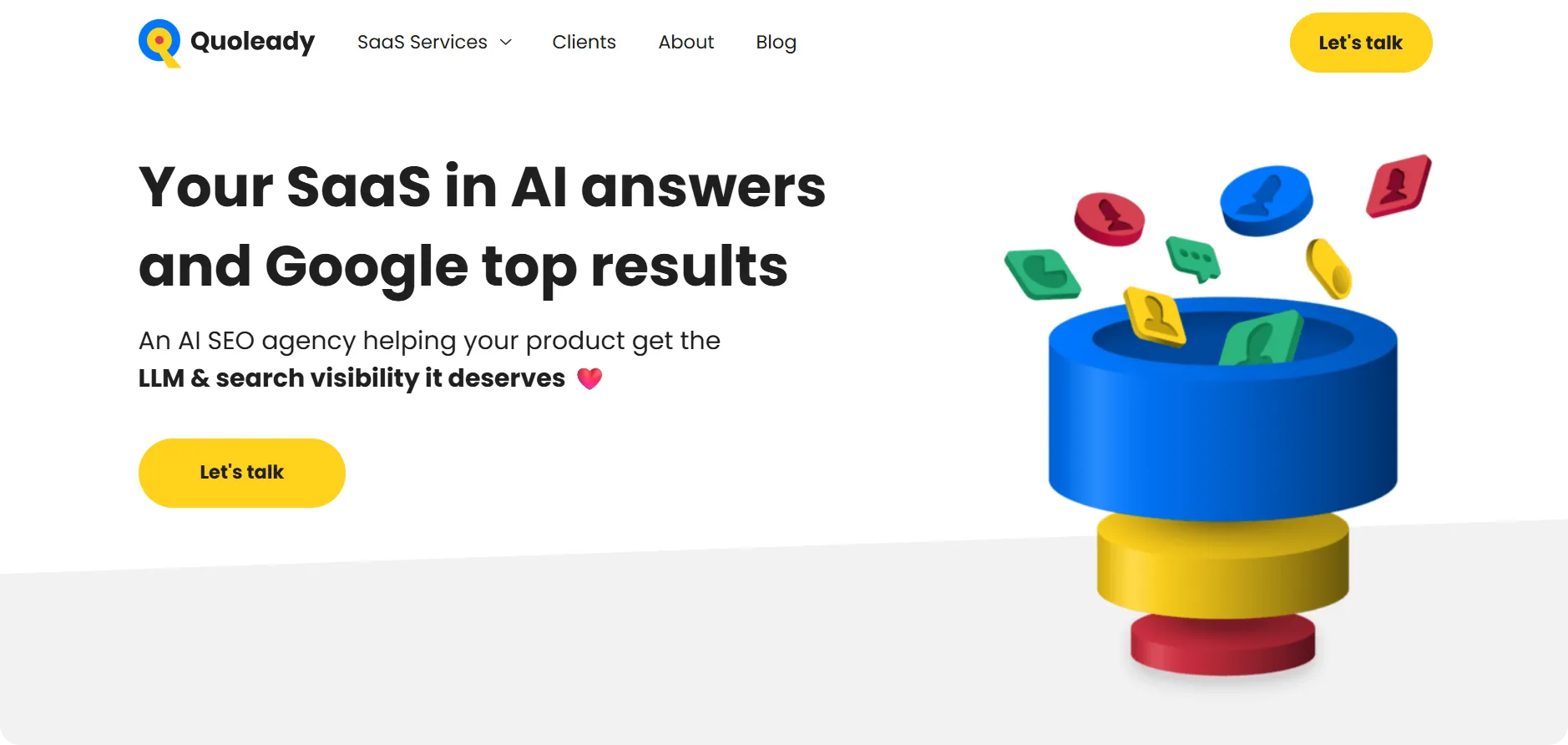 Главная страница Quoleady