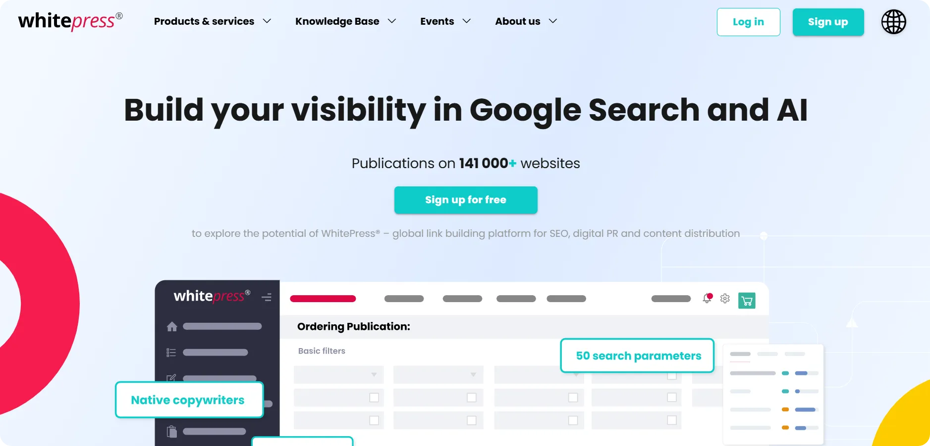 WhitePress homepage