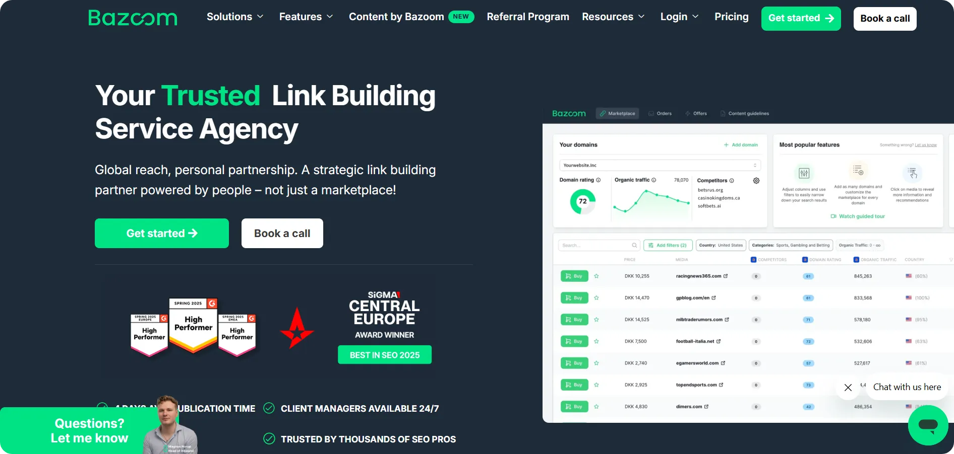 Bazoom guest post marketplace