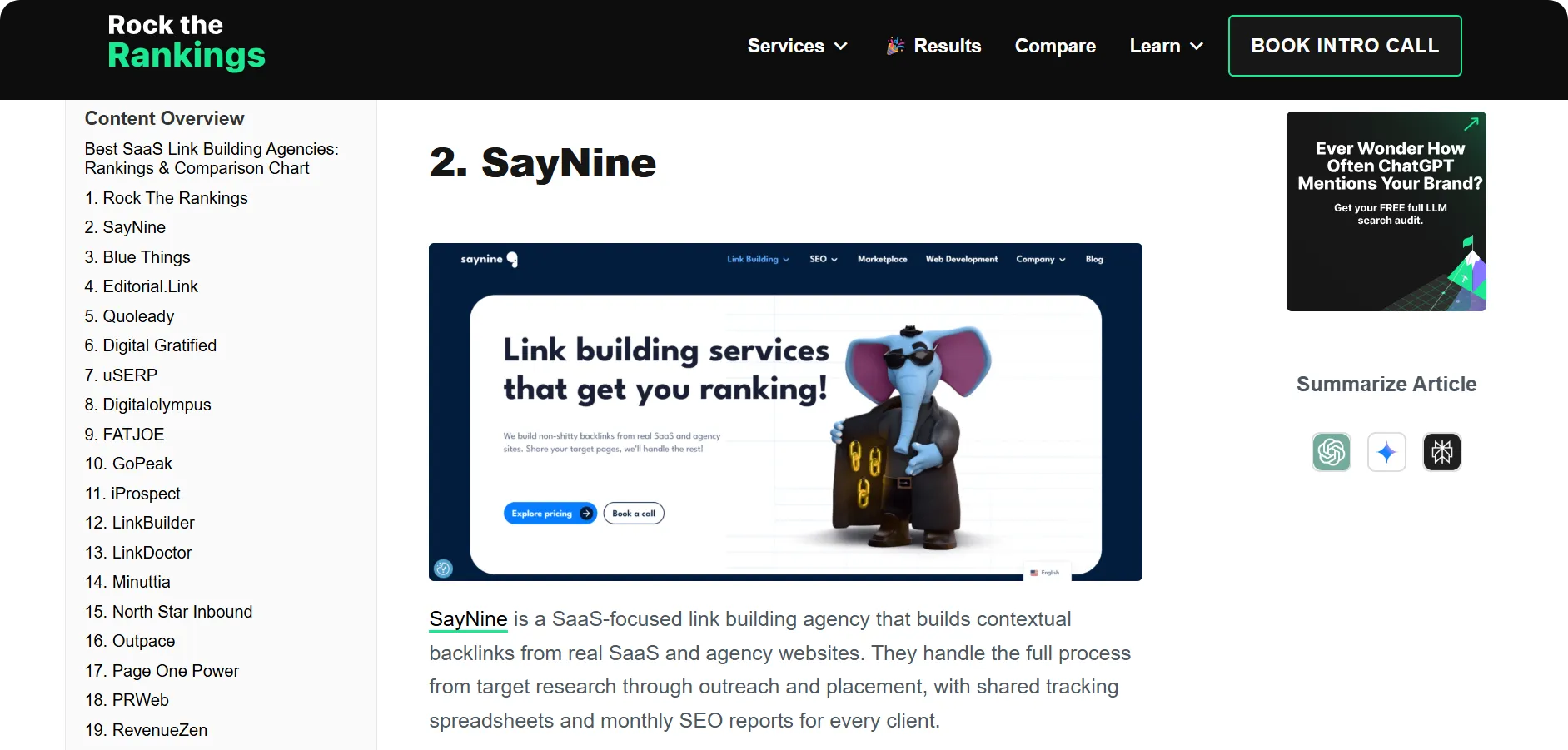 Exemple de mention de la marque SayNine