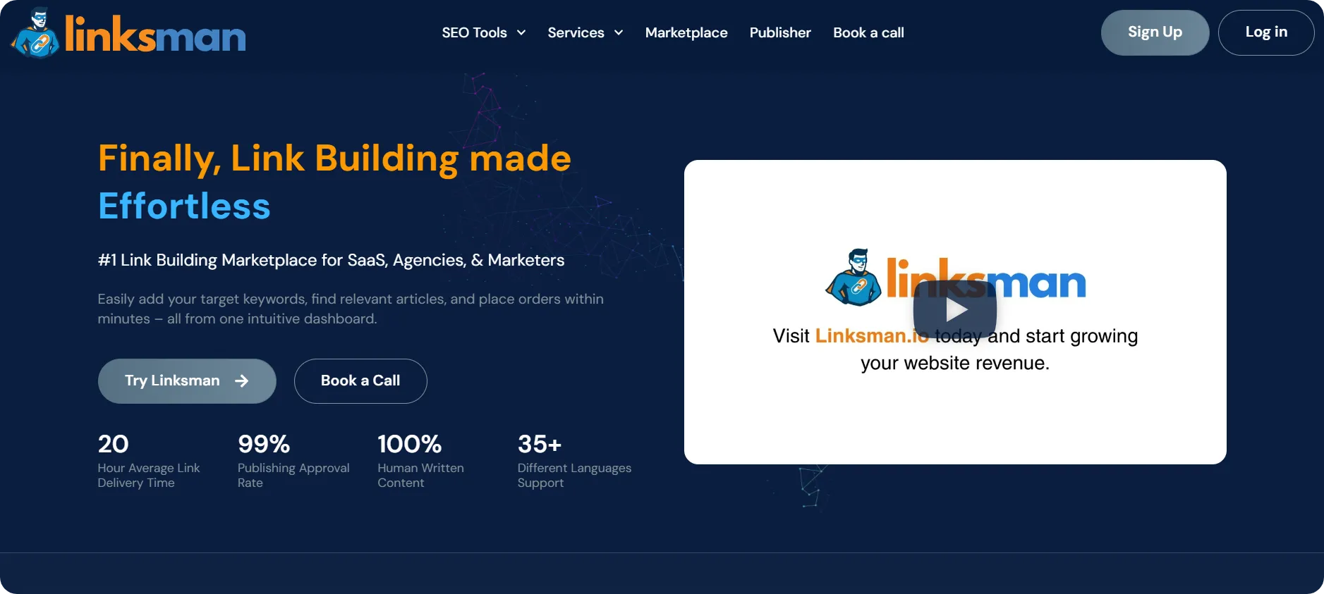 Linksman guest post marketplace