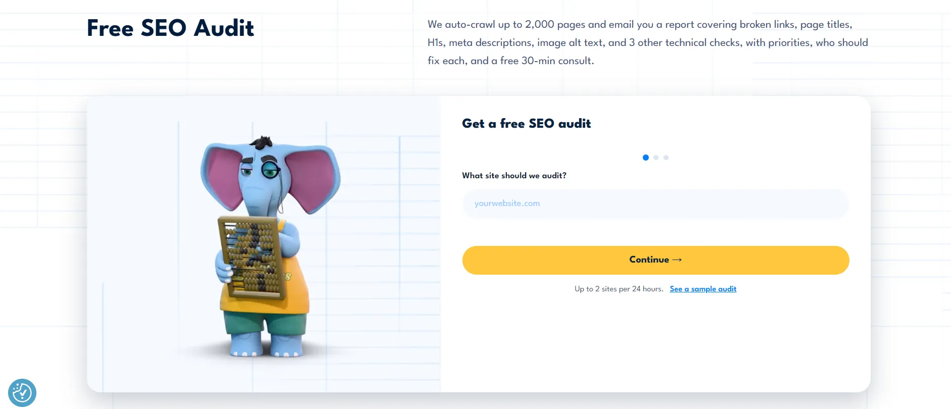 SayNine free SEO audit tool